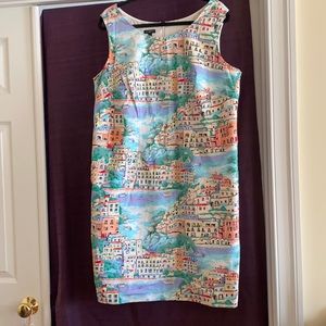Talbots Scenic Village Shift Dress